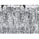 Srebrna zabavna zavesa za zabave 90 × 250 cm – bleščeča dekoracija