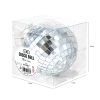Biluță disco oglindită argintie 10 cm, 1 buc.