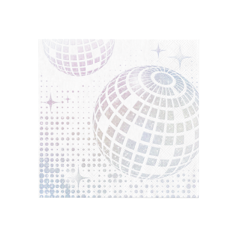 Ezüst Disco Szalvéták, 10 db Ezüst Disco Szalvéták, 10 db