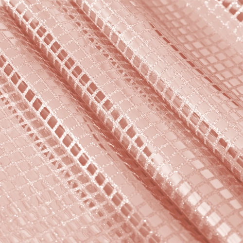 Négyszögletes asztali futó rose gold flitterekkel 275 x 28 cm