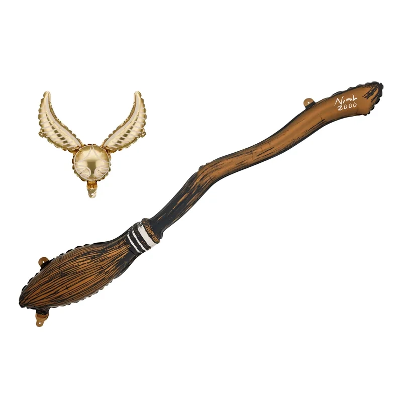 Set de baloane din folie Harry Potter Nimbus 2000 și Hoțoaica de Aur, 2 buc.