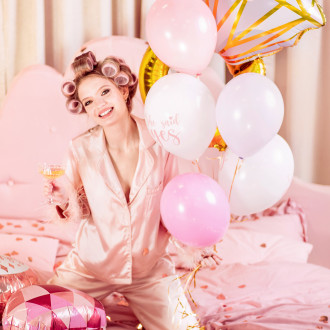 Baloni za zaroko s prstanom in napisom – komplet 6 kos