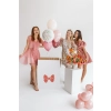 Balon folie de nuntă Bride 45 cm – alb, cu inscripția roz Bride
