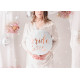 Bride to Be fehér fólia lufi, 45 cm, rózsaarany felirattal