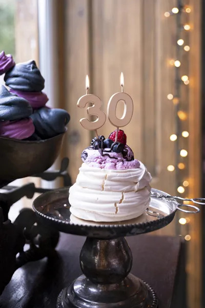 Sviečka na tortu číslo 0 rose gold