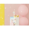 Tortagyertya 1-es szám, fehér, konfettivel