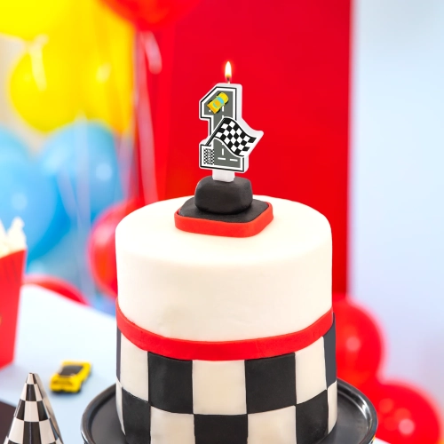Lumânare pentru tort cifra 1 Race On
