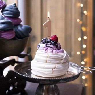 Sviečka na tortu číslo 1 rose gold