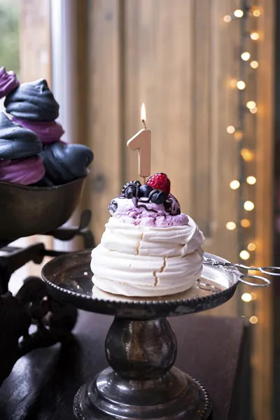 Sviečka na tortu číslo 1 rose gold