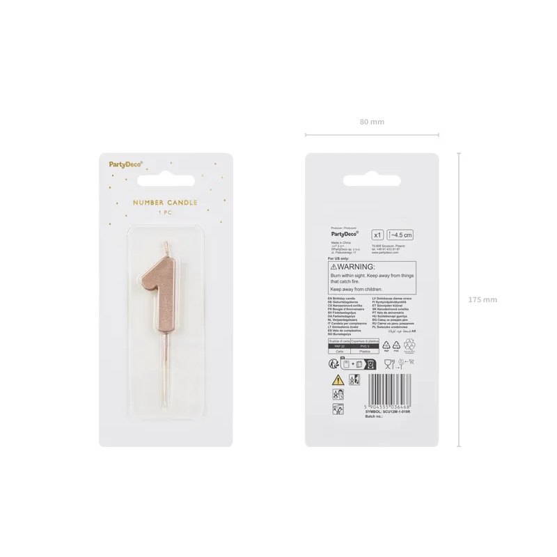 Tortagyertya 1-es szám, rose gold