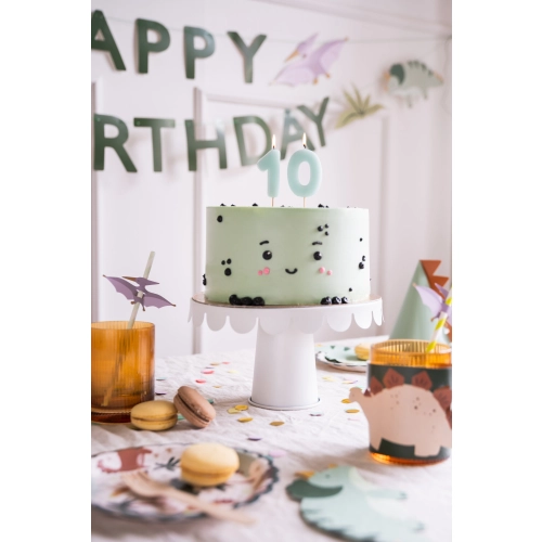 Lumânare pentru tort, cifra 1, albastru deschis