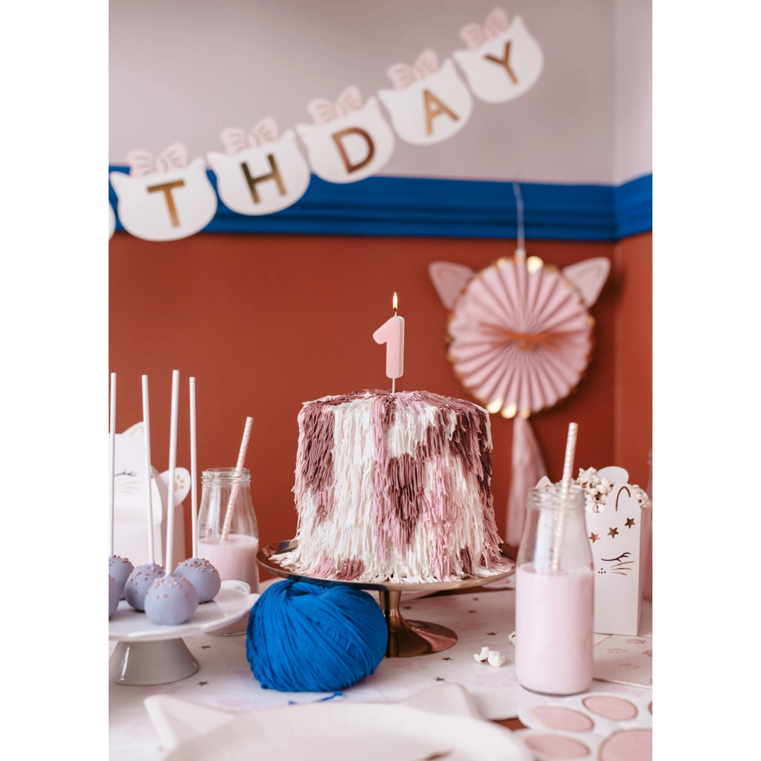 Tortagyertya 1-es szám, világos rózsaszín