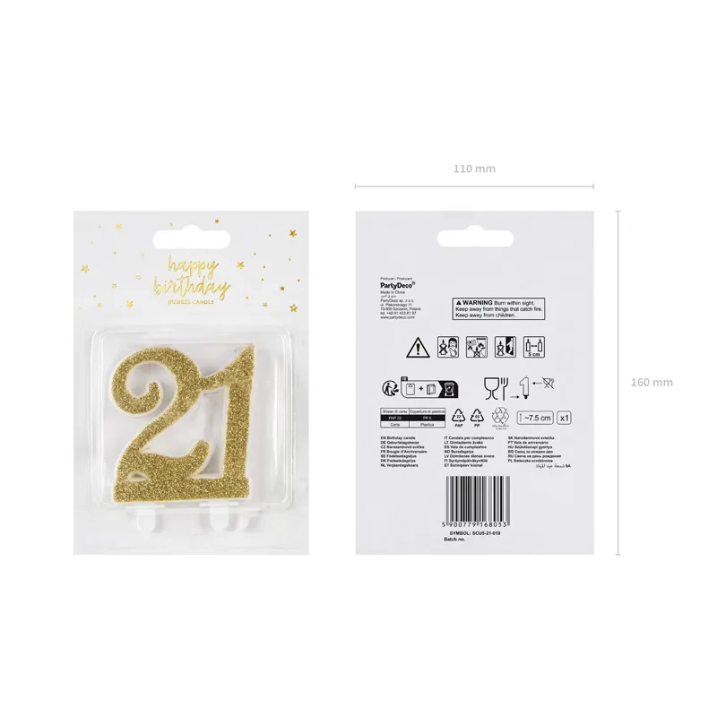 Arany 21-es tortagyertya
