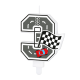 Sviečka na tortu číslo 3 Race On