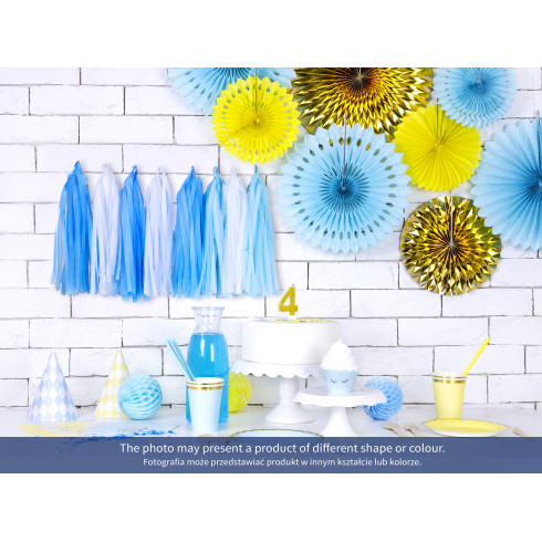 Svíčka na dort číslo 3 zlatá třpytivá