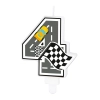 Sviečka na tortu číslo 4 Race On