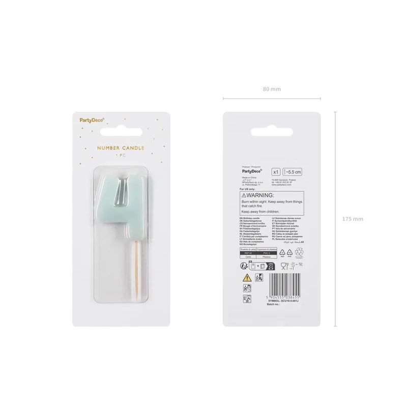 Tortagyertya 4-es szám, világoskék