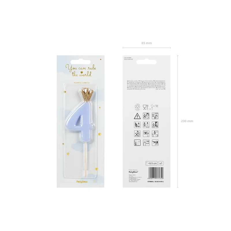 Tortagyertya 4-es szám, világoskék