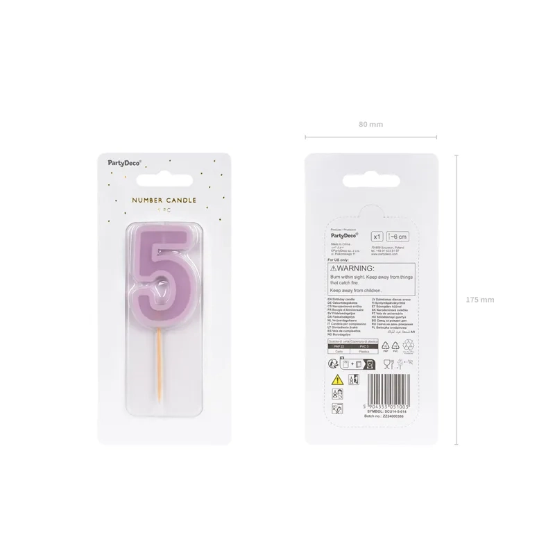 Tortagyertya 5-ös szám, lila