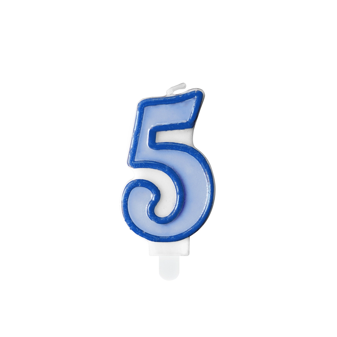 Kék tortagyertya 5-ös szám, 7 cm