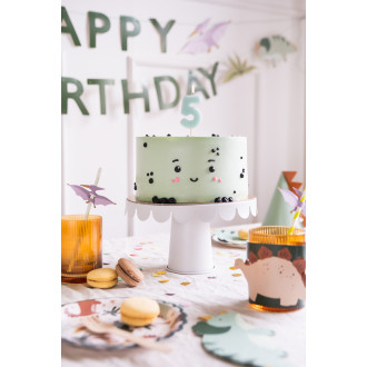 Sviečka na tortu číslo 5 svetlomodrá