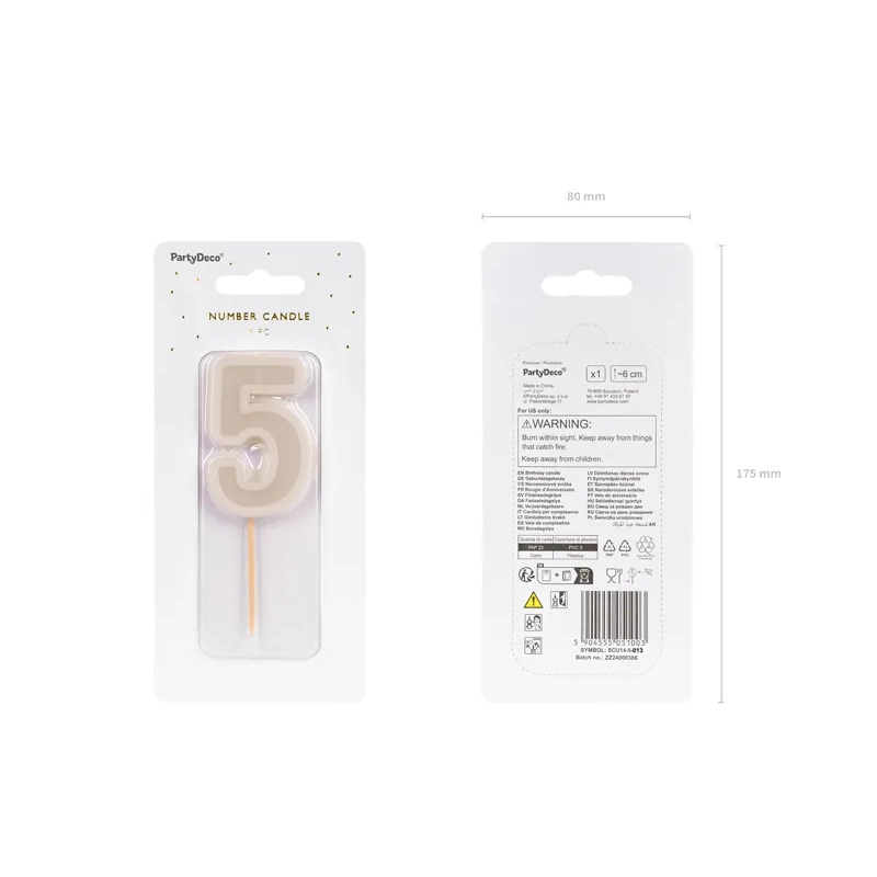 Tortagyertya 5-ös szám, meleg szürke