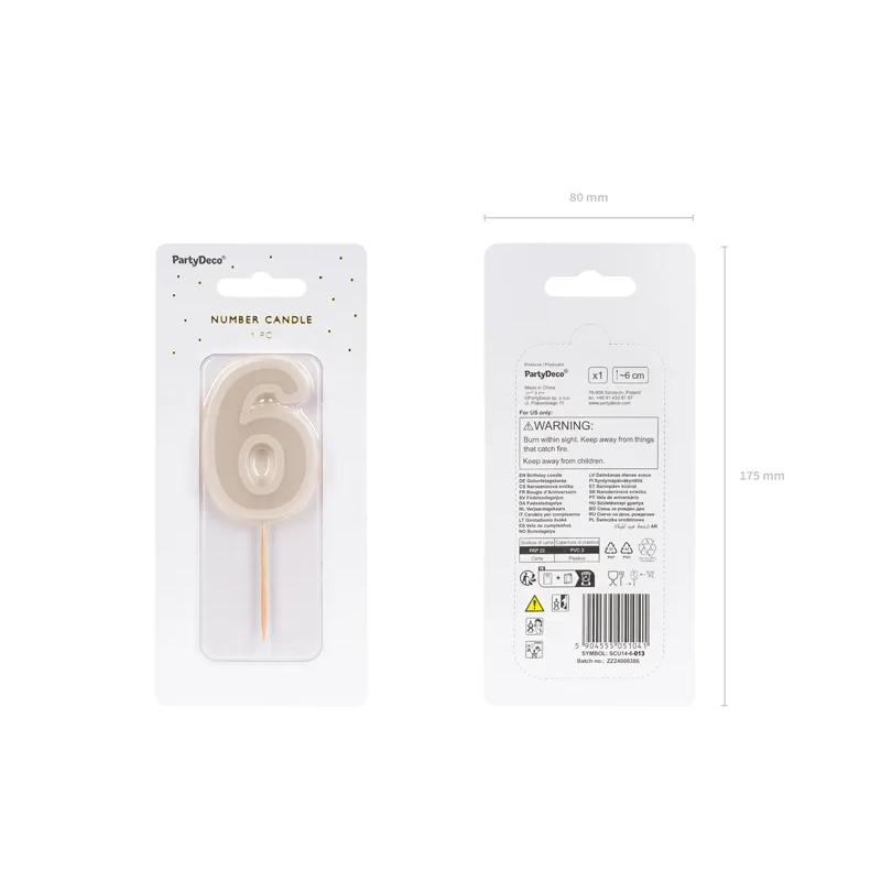 Tortagyertya 6-os szám, melegszürke