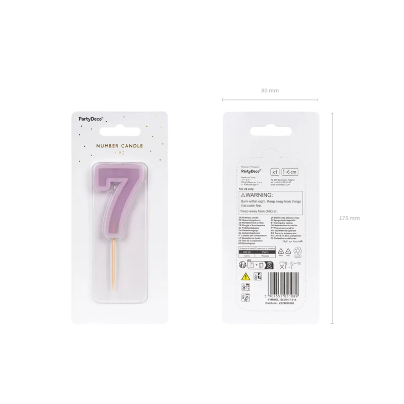 Tortagyertya 7-es szám, lila