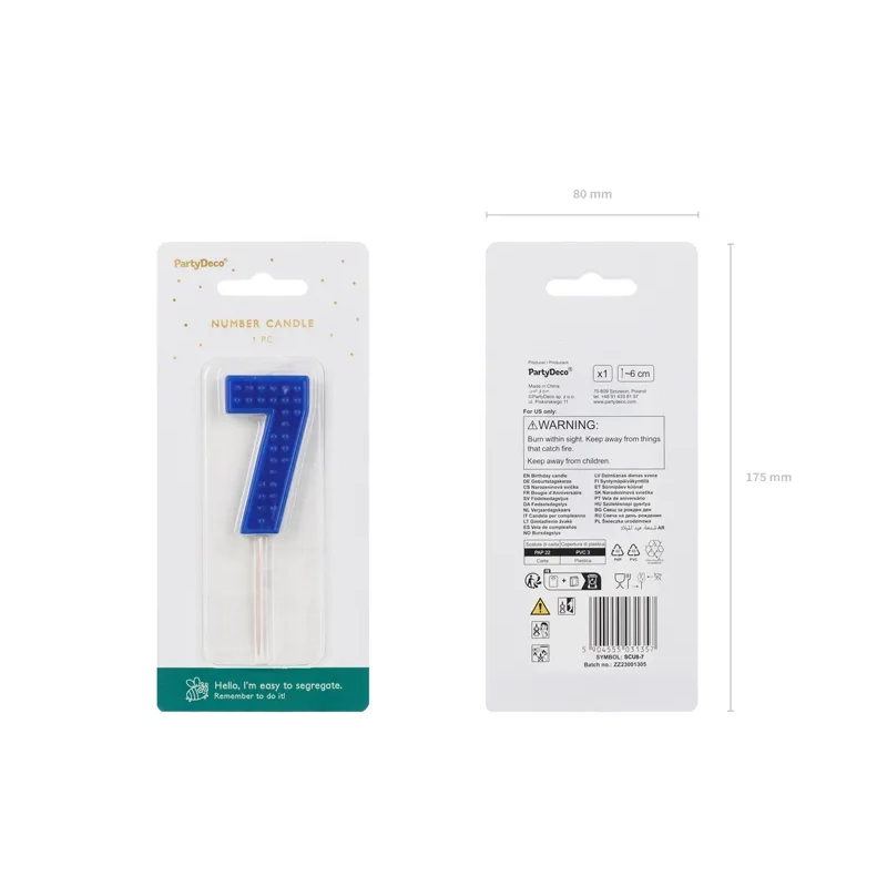 Tortagyertya 7-es szám, kék