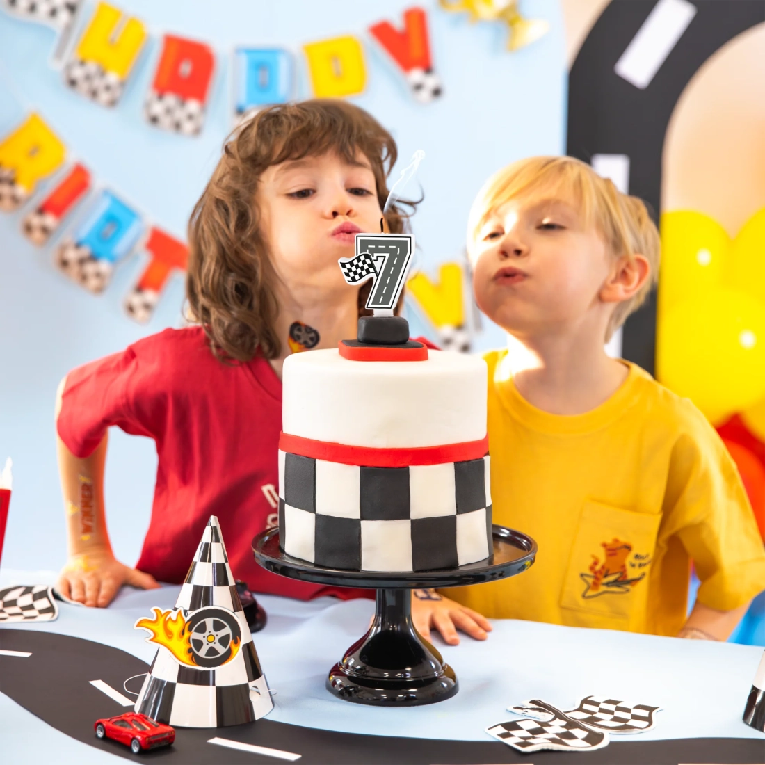 Sviečka na tortu číslo 7 Race On