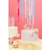 Rózsaszín 7-es tortagyertya