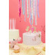 Sviečka na tortu číslo 7 ružová