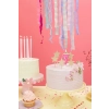 Rózsaszín 7-es tortagyertya