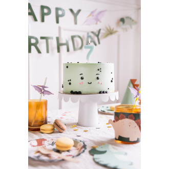 Sviečka na tortu číslo 7 svetlomodrá