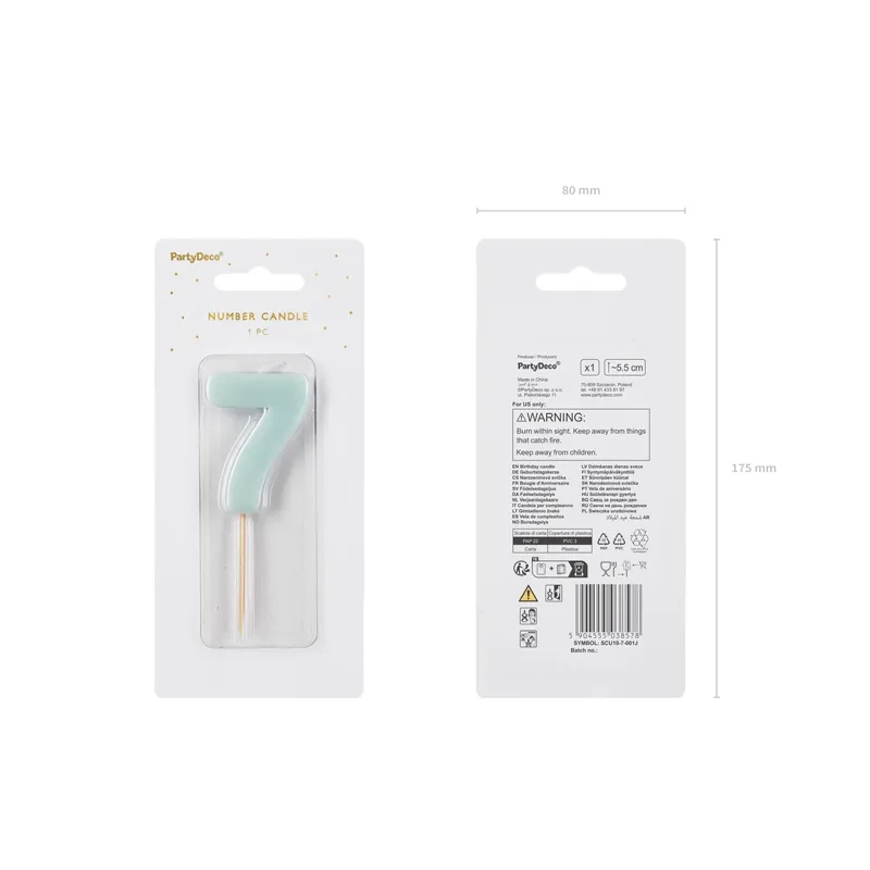 Tortagyertya 7-es szám, világoskék