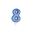 Kék tortagyertya 8-as szám