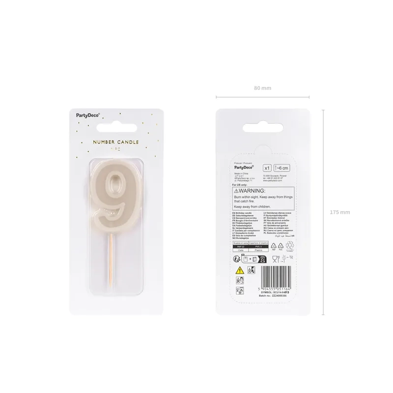 Tortagyertya 9-es szám, meleg szürke