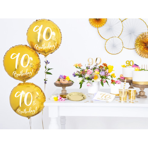 Svíčka na dort číslo 9 zlatá třpytivá