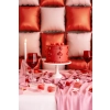 Rdeče čajne svečke v obliki srca, 10 kos