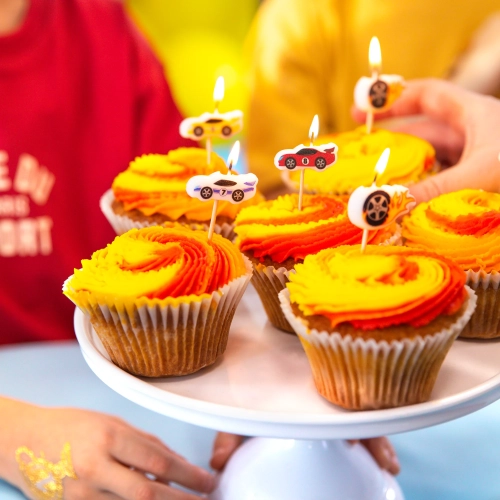 Svíčky na dort Race On 5 ks