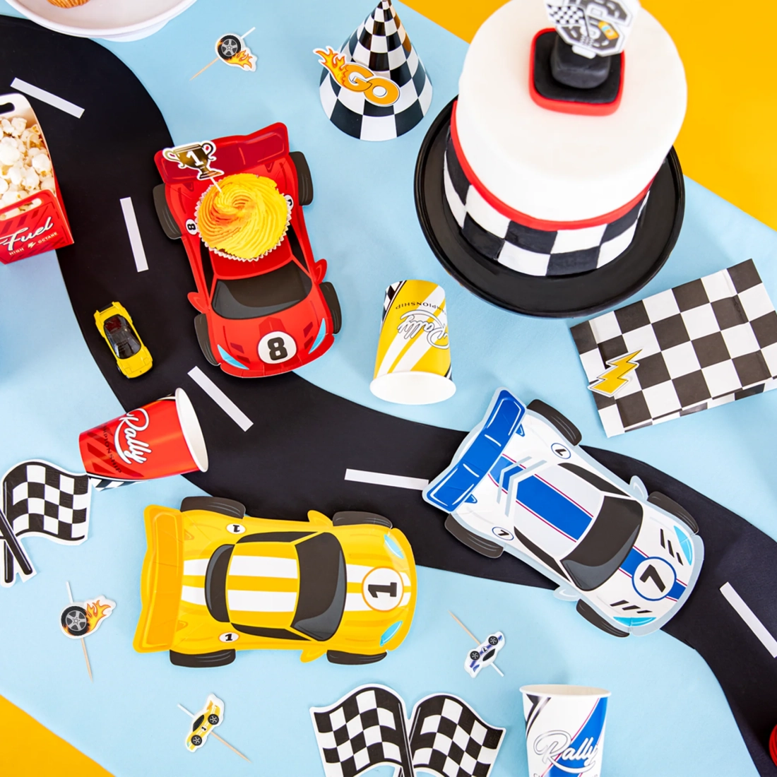 Svečke za torto Race On, 5 kosov