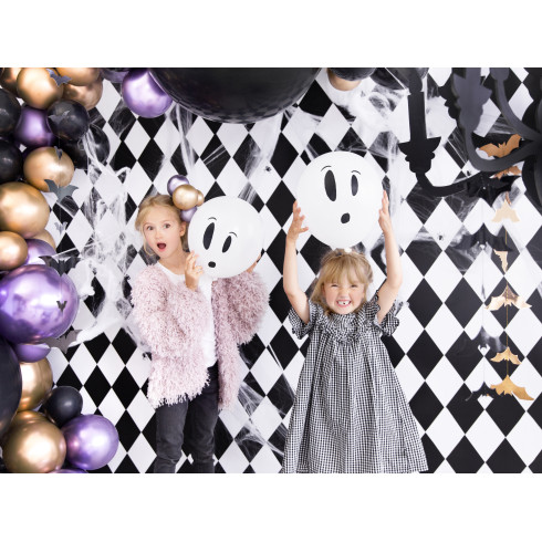 Svetleči baloni Halloween 27 cm – mešanica motivov, 3 kosi