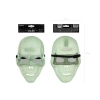 Maschera a teschio luminosa per il viso 17 x 27 cm – fosforescente per feste