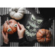 Világító géles tökmatricák – 2 db, halloweeni arcok