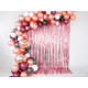 Bleščeča party zavesa rose gold 90x250 cm – dekorativna zastorek