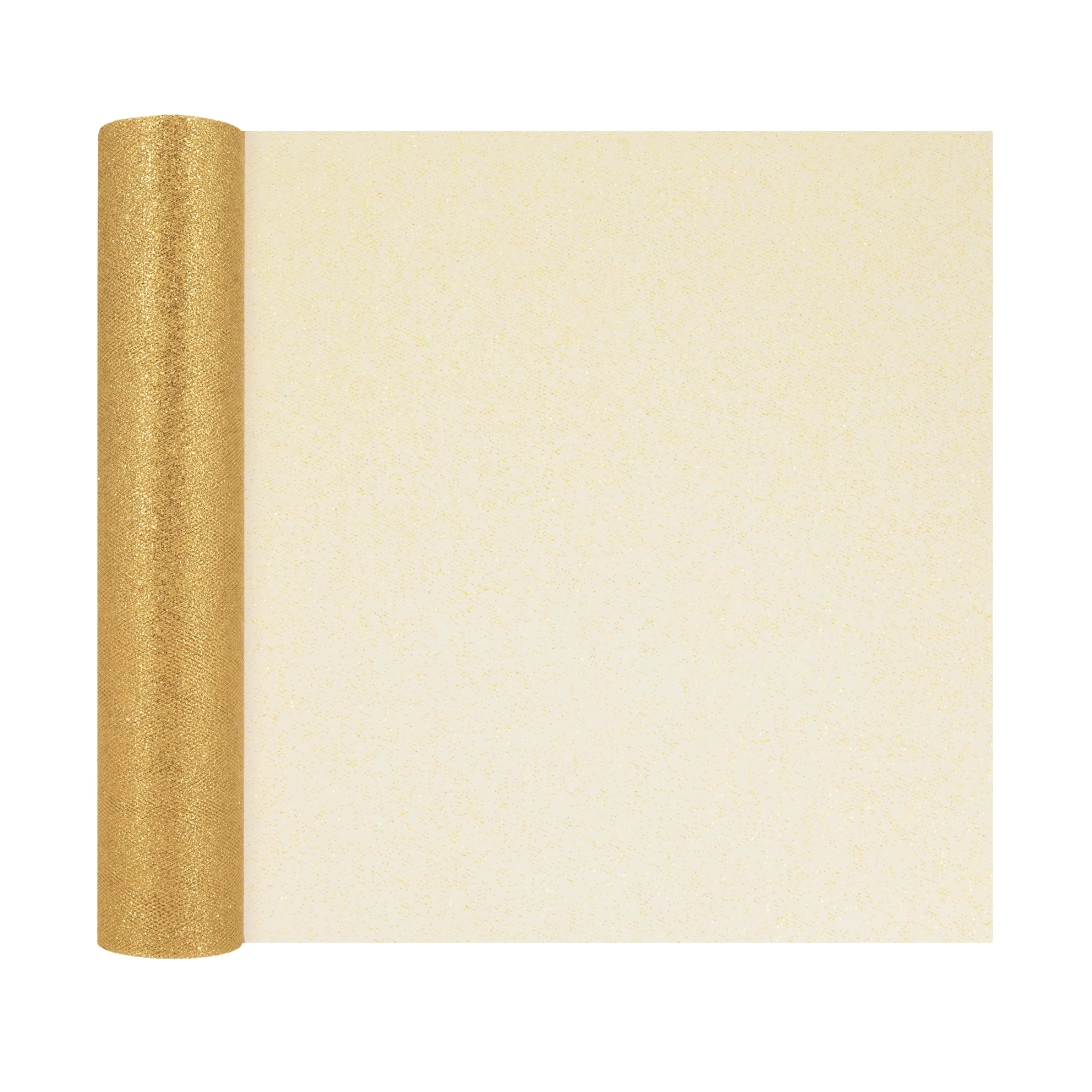 Csillogó arany tüll party dekorációhoz, 30x900 cm