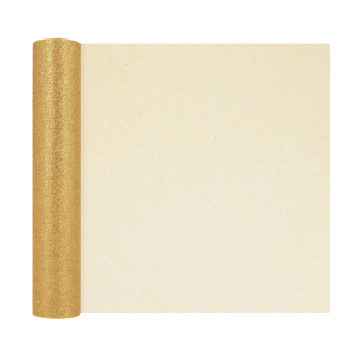 Trblietavý tyl na party dekorácie zlatý 30x900 cm