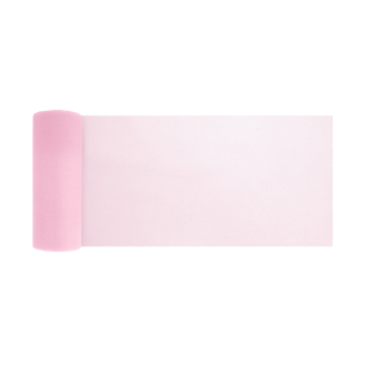 Tylová dekorácia na párty pudrovo ružová 15x900 cm