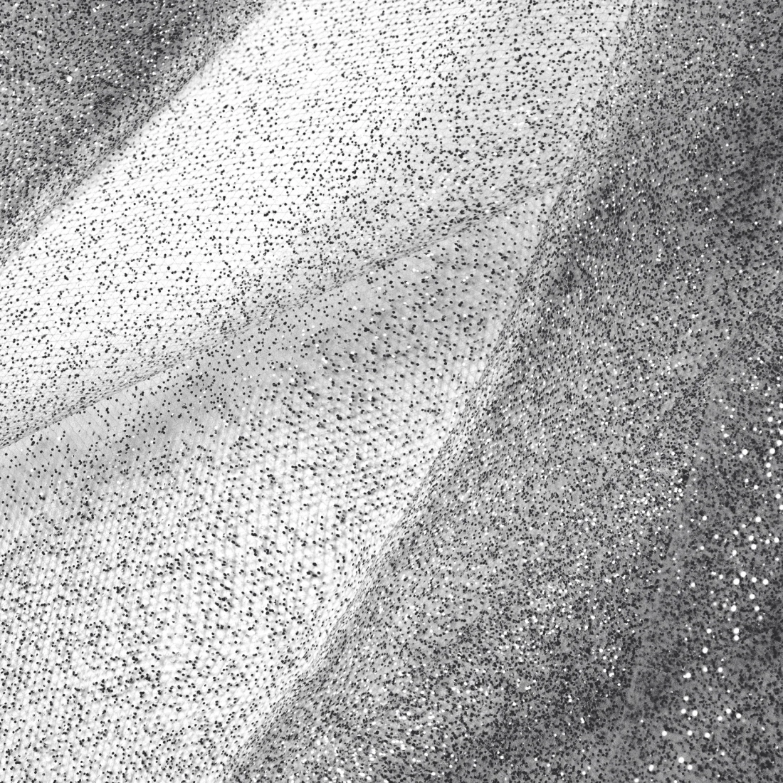 Fekete csillogó tüll dekorációs szalag 15x900 cm