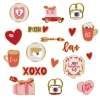 Stickere de Valentine cu motive romantice, set de 18 buc.